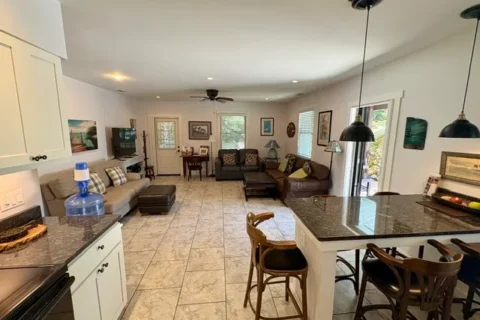 View from Kitchen of Great Room