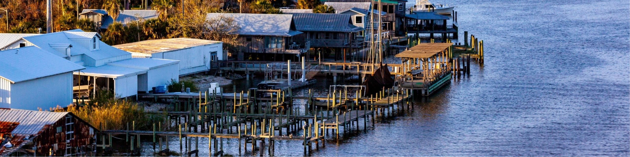 Apalachicola Florida Drone Shot - Robinson Real Estate Company
