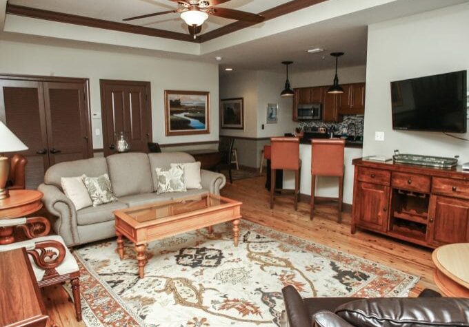 Comfortable and roomy Riverfront Great Room